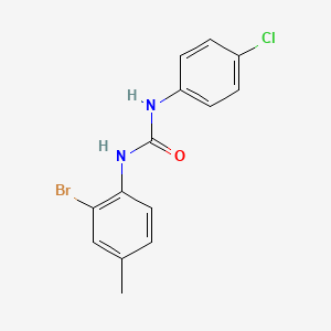molecular formula C14H12BrClN2O B5797352 N-(2-bromo-4-methylphenyl)-N'-(4-chlorophenyl)urea 