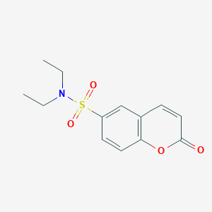 molecular formula C13H15NO4S B5797362 N,N-diethyl-2-oxo-2H-chromene-6-sulfonamide 