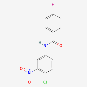 molecular formula C13H8ClFN2O3 B5797366 N-(4-chloro-3-nitrophenyl)-4-fluorobenzamide 
