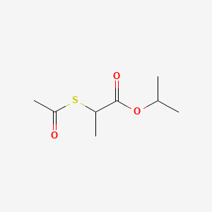 molecular formula C8H14O3S B579737 2-(Acetylthio)propionic acid isopropyl ester CAS No. 16850-02-5