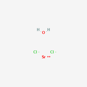 molecular formula Cl2H2OSr B579742 Strontium;dichloride;hydrate CAS No. 16894-53-4