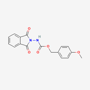 molecular formula C17H14N2O5 B5797433 4-methoxybenzyl (1,3-dioxo-1,3-dihydro-2H-isoindol-2-yl)carbamate 