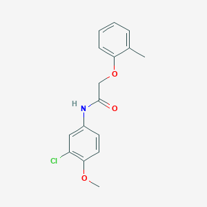 molecular formula C16H16ClNO3 B5797443 N-(3-chloro-4-methoxyphenyl)-2-(2-methylphenoxy)acetamide 