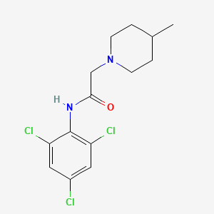 molecular formula C14H17Cl3N2O B5797452 2-(4-methyl-1-piperidinyl)-N-(2,4,6-trichlorophenyl)acetamide 