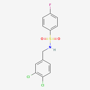 molecular formula C13H10Cl2FNO2S B5797468 N-(3,4-dichlorobenzyl)-4-fluorobenzenesulfonamide 