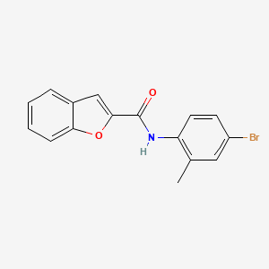 molecular formula C16H12BrNO2 B5797480 N-(4-bromo-2-methylphenyl)-1-benzofuran-2-carboxamide 