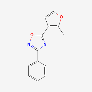molecular formula C13H10N2O2 B5797495 5-(2-methyl-3-furyl)-3-phenyl-1,2,4-oxadiazole 