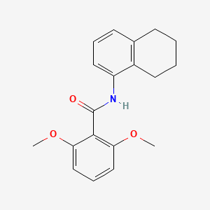 molecular formula C19H21NO3 B5797499 2,6-dimethoxy-N-(5,6,7,8-tetrahydro-1-naphthalenyl)benzamide 