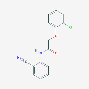 molecular formula C15H11ClN2O2 B5797517 2-(2-chlorophenoxy)-N-(2-cyanophenyl)acetamide 