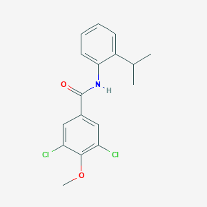 molecular formula C17H17Cl2NO2 B5797546 3,5-dichloro-N-(2-isopropylphenyl)-4-methoxybenzamide 