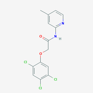molecular formula C14H11Cl3N2O2 B5797548 N-(4-methyl-2-pyridinyl)-2-(2,4,5-trichlorophenoxy)acetamide 