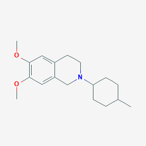 molecular formula C18H27NO2 B5797560 6,7-dimethoxy-2-(4-methylcyclohexyl)-1,2,3,4-tetrahydroisoquinoline 