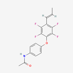 N-{4-[2,3,5,6-tetrafluoro-4-(1-propen-1-yl)phenoxy]phenyl}acetamide