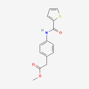molecular formula C14H13NO3S B5797584 methyl {4-[(2-thienylcarbonyl)amino]phenyl}acetate 