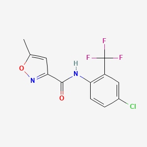 molecular formula C12H8ClF3N2O2 B5797632 N-[4-氯-2-(三氟甲基)苯基]-5-甲基-3-异恶唑甲酰胺 