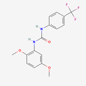 molecular formula C16H15F3N2O3 B5797634 N-(2,5-dimethoxyphenyl)-N'-[4-(trifluoromethyl)phenyl]urea 