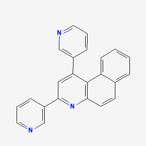 molecular formula C23H15N3 B5797644 1,3-di-3-pyridinylbenzo[f]quinoline 