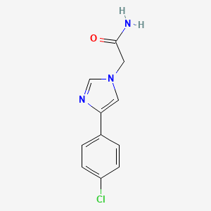 molecular formula C11H10ClN3O B5797651 2-[4-(4-chlorophenyl)-1H-imidazol-1-yl]acetamide 