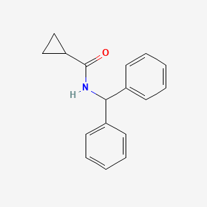 molecular formula C17H17NO B5797676 N-(diphenylmethyl)cyclopropanecarboxamide 