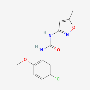 molecular formula C12H12ClN3O3 B5797684 N-(5-chloro-2-methoxyphenyl)-N'-(5-methyl-3-isoxazolyl)urea 