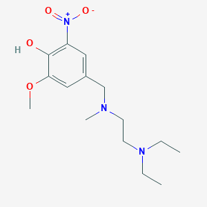 molecular formula C15H25N3O4 B5797690 4-{[[2-(diethylamino)ethyl](methyl)amino]methyl}-2-methoxy-6-nitrophenol 