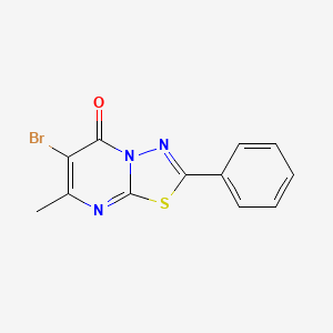 molecular formula C12H8BrN3OS B5797725 6-bromo-7-methyl-2-phenyl-5H-[1,3,4]thiadiazolo[3,2-a]pyrimidin-5-one 