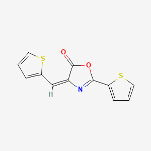 molecular formula C12H7NO2S2 B5797729 2-(2-thienyl)-4-(2-thienylmethylene)-1,3-oxazol-5(4H)-one 