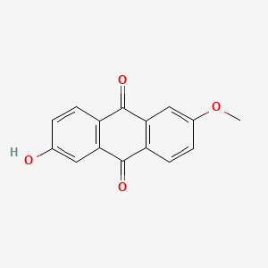 molecular formula C15H10O4 B579773 2-Hydroxy-6-methoxyanthracene-9,10-dione CAS No. 16351-24-9
