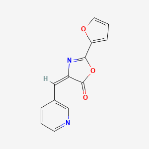 molecular formula C13H8N2O3 B5797736 2-(2-furyl)-4-(3-pyridinylmethylene)-1,3-oxazol-5(4H)-one 