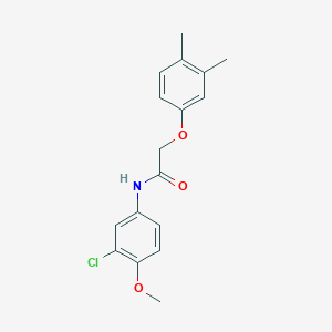 molecular formula C17H18ClNO3 B5797740 N-(3-chloro-4-methoxyphenyl)-2-(3,4-dimethylphenoxy)acetamide 