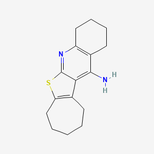 molecular formula C16H20N2S B5797765 2,3,4,7,8,9,10,11-octahydro-1H-cyclohepta[4,5]thieno[2,3-b]quinolin-12-amine 