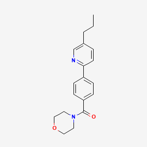 molecular formula C19H22N2O2 B5797772 4-[4-(5-propyl-2-pyridinyl)benzoyl]morpholine 