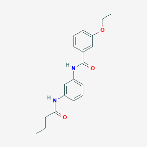 molecular formula C19H22N2O3 B5797778 N-[3-(butyrylamino)phenyl]-3-ethoxybenzamide 