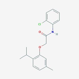 molecular formula C18H20ClNO2 B5797785 N-(2-chlorophenyl)-2-(2-isopropyl-5-methylphenoxy)acetamide 