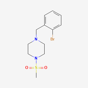 molecular formula C12H17BrN2O2S B5797788 1-(2-bromobenzyl)-4-(methylsulfonyl)piperazine 