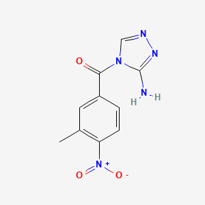 molecular formula C10H9N5O3 B5797800 4-(3-methyl-4-nitrobenzoyl)-4H-1,2,4-triazol-3-amine 
