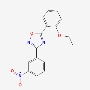 molecular formula C16H13N3O4 B5797815 5-(2-ethoxyphenyl)-3-(3-nitrophenyl)-1,2,4-oxadiazole 