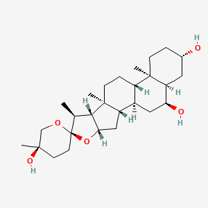 molecular formula C27H44O5 B579782 芦丁 CAS No. 17305-15-6