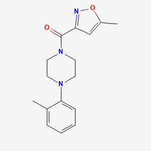 molecular formula C16H19N3O2 B5797836 1-[(5-methyl-3-isoxazolyl)carbonyl]-4-(2-methylphenyl)piperazine 