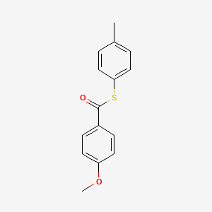 molecular formula C15H14O2S B5797840 S-(4-methylphenyl) 4-methoxybenzenecarbothioate 