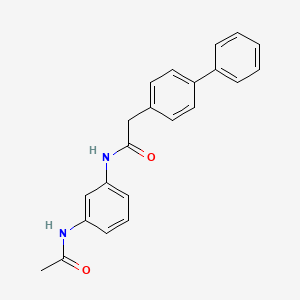 molecular formula C22H20N2O2 B5797843 N-[3-(acetylamino)phenyl]-2-(4-biphenylyl)acetamide 