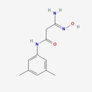 molecular formula C11H15N3O2 B5797851 3-amino-N-(3,5-dimethylphenyl)-3-(hydroxyimino)propanamide 