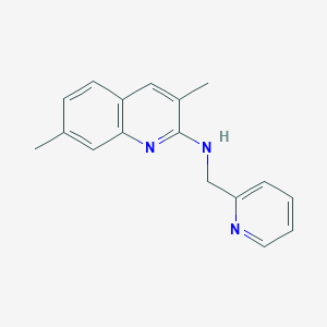 3,7-dimethyl-N-(2-pyridinylmethyl)-2-quinolinamine