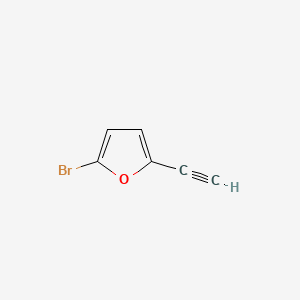 B579791 2-Bromo-5-ethynylfuran CAS No. 15577-73-8