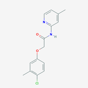 2-(4-chloro-3-methylphenoxy)-N-(4-methyl-2-pyridinyl)acetamide
