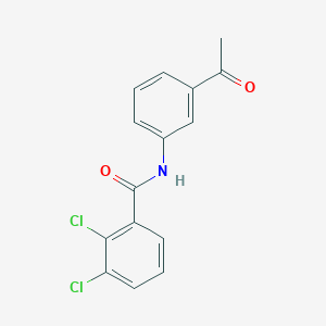 molecular formula C15H11Cl2NO2 B5797917 N-(3-acetylphenyl)-2,3-dichlorobenzamide 