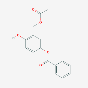 molecular formula C16H14O5 B5797933 3-[(acetyloxy)methyl]-4-hydroxyphenyl benzoate 