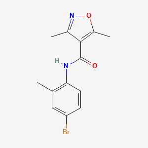 molecular formula C13H13BrN2O2 B5797946 N-(4-bromo-2-methylphenyl)-3,5-dimethyl-4-isoxazolecarboxamide 