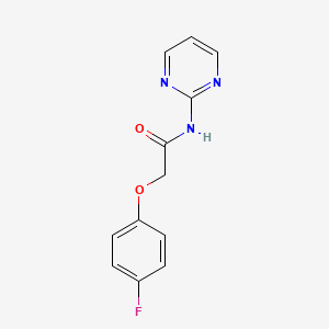 molecular formula C12H10FN3O2 B5797969 2-(4-fluorophenoxy)-N-2-pyrimidinylacetamide 