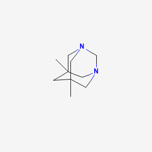 molecular formula C10H18N2 B5797995 5,7-dimethyl-1,3-diazatricyclo[3.3.1.1~3,7~]decane 